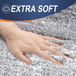 Microfiber Bath Mat with Rubber Backing, Grey - Image 2