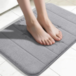 Memory Foam Bath Mat for Tub and Shower, Grey