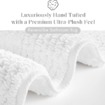 Reversible Cotton Tufted Bathroom Rug, White - Image 2