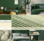 Non Slip Chenille Bath Mat for Floor, Green - Image 2