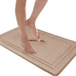 Quick Drying Memory Foam Bath Mat, Linen - Image 2