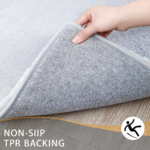 Thick Plush Memory Foam Bathroom Rug, Light Grey - Image 2