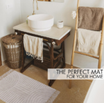 Boho Cotton Bathroom Rug with Tassels - Image 2