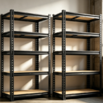 Set of 2 Heavy Duty Metal Shelves, Adjustable