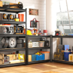 Set of 2 Heavy Duty Metal Shelves, Adjustable - Image 2