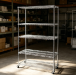 5 Tier Solid Steel Wire Rack for Garage or Warehouse