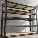 Heavy Duty 5 Tier Garage Shelving Unit, Black