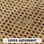 Set of 2 Waffle Bathroom Rugs, Brown - Image 2