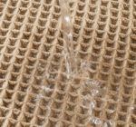 Upgraded Waffle Bath Mat with Tassels, Brown - Image 2